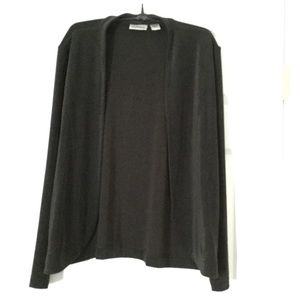 Chico’s size 2 (12/14) Sweater jacket, dark brown